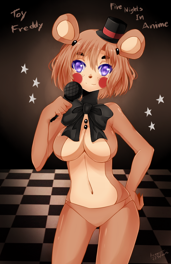 freddy's freddy withered five nights at Cute red head anime girl