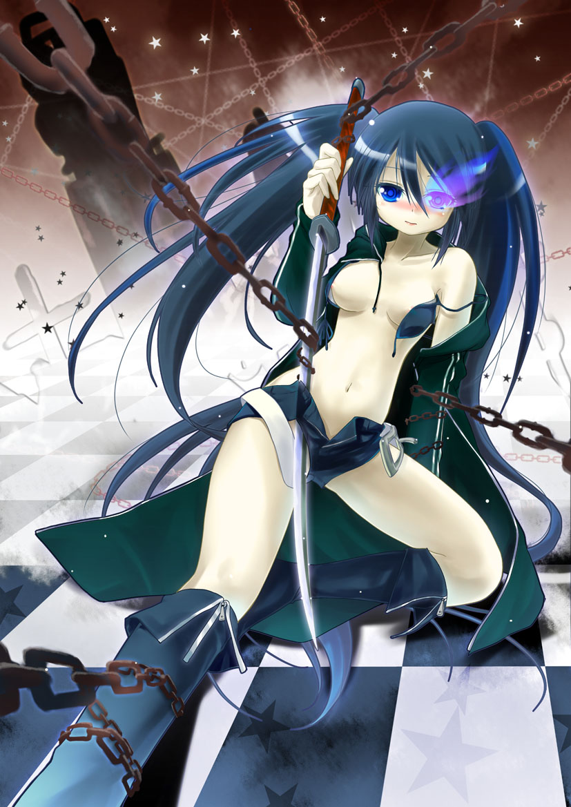 male rock shooter characters black Carried by the wind: tsukikage ran
