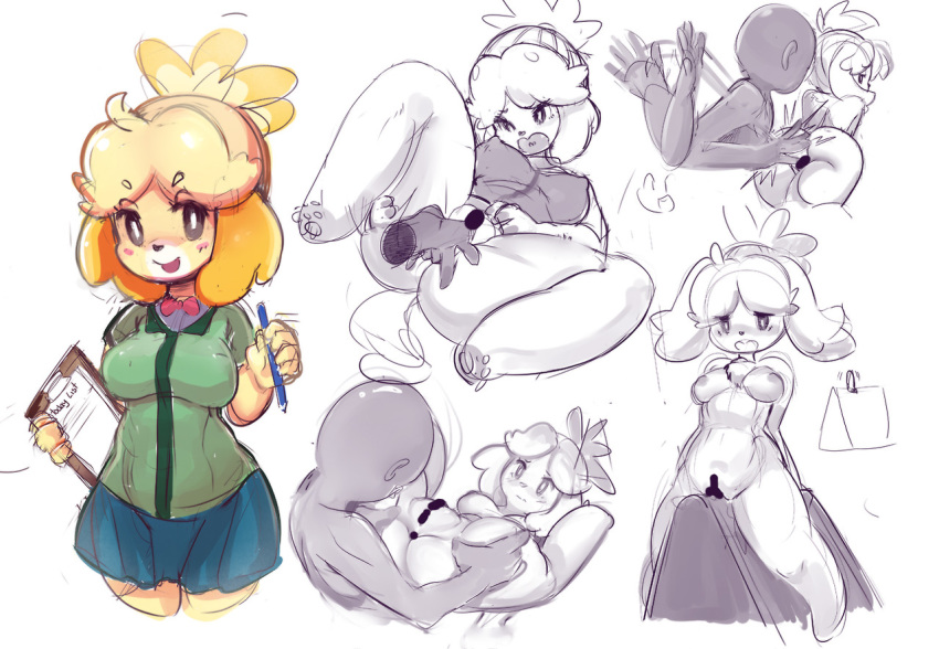 from animal crossing isabelle porn The legend of lucky pie